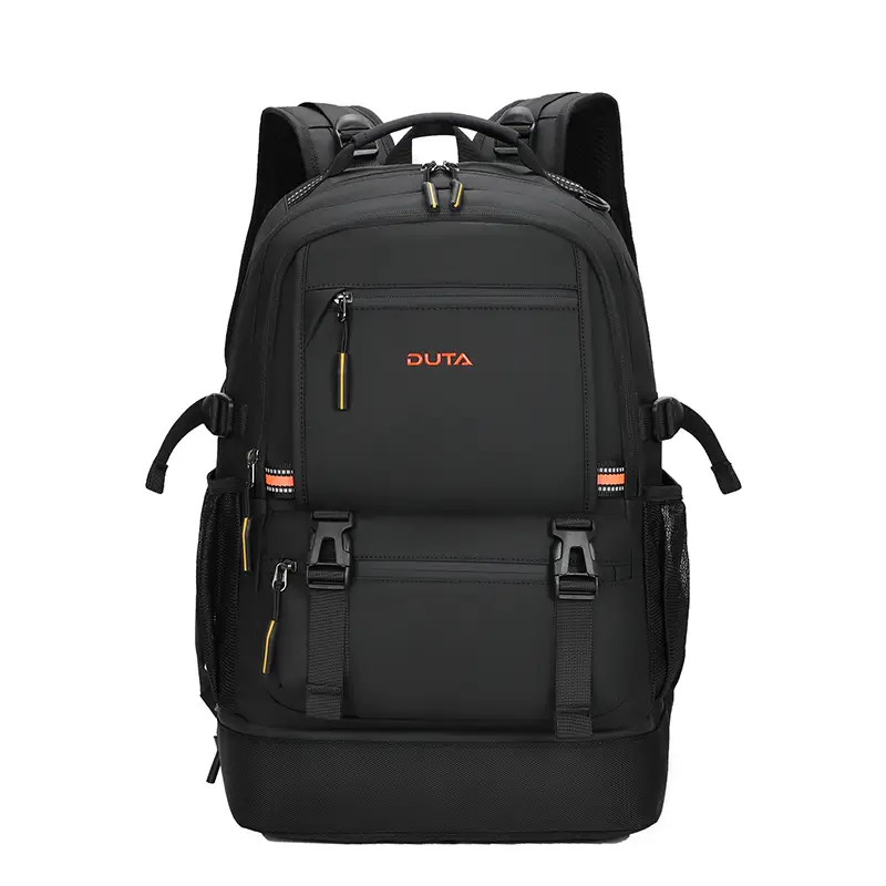 Leather-Trim Executive Backpack - SH7017