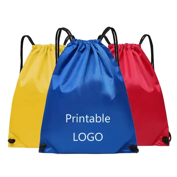 Custom Logo Cinch Gym Drawstring Backpack