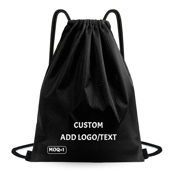 Drawstring Soccer Backpack with Ball Compartment - SP20
